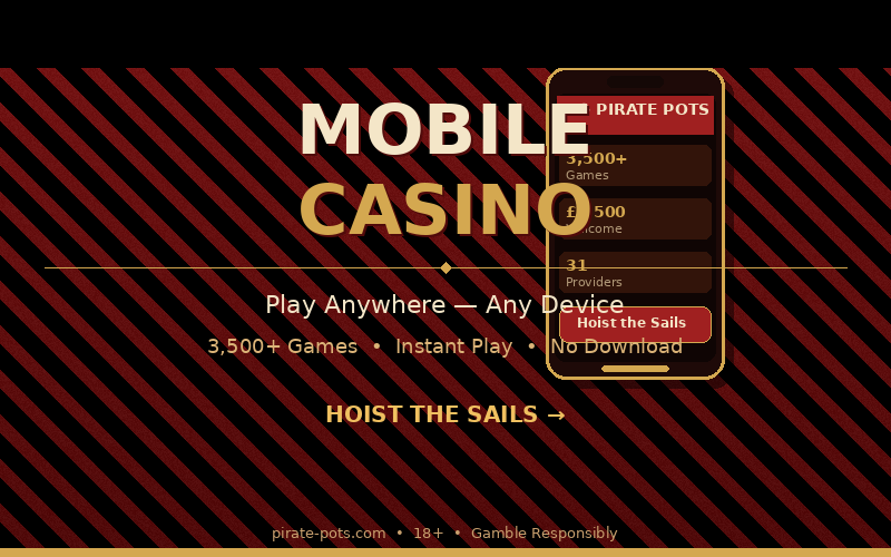 Pirate Pots mobile experience